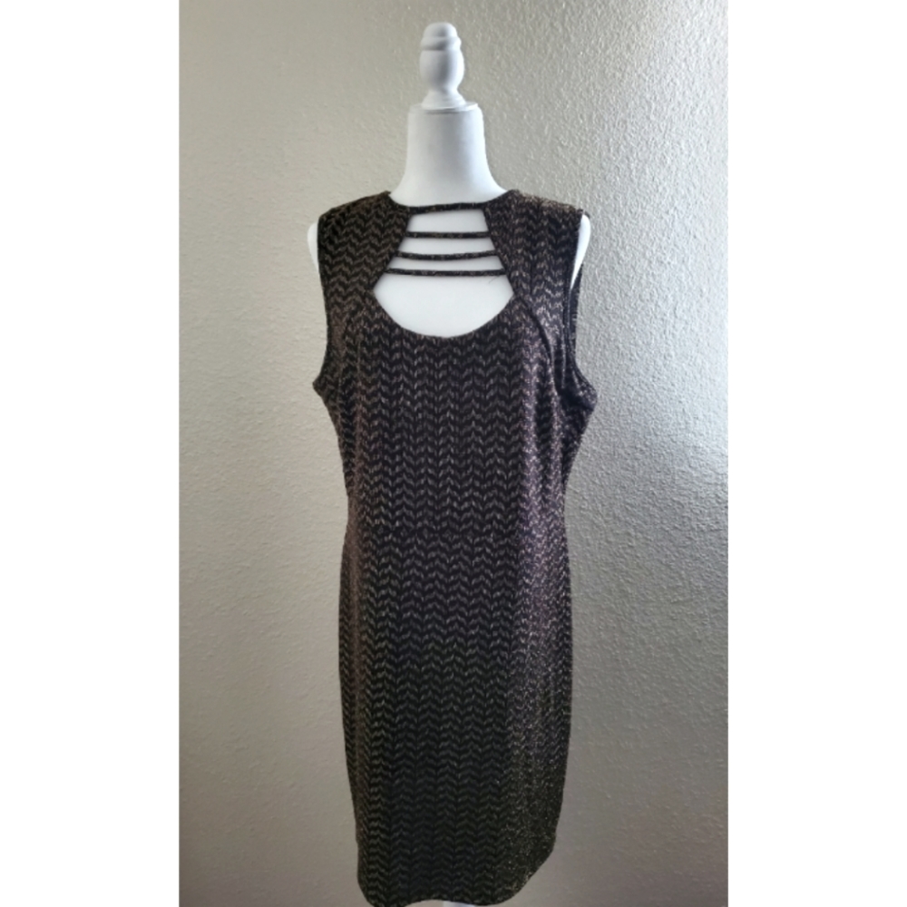 Blk and Gold Dress